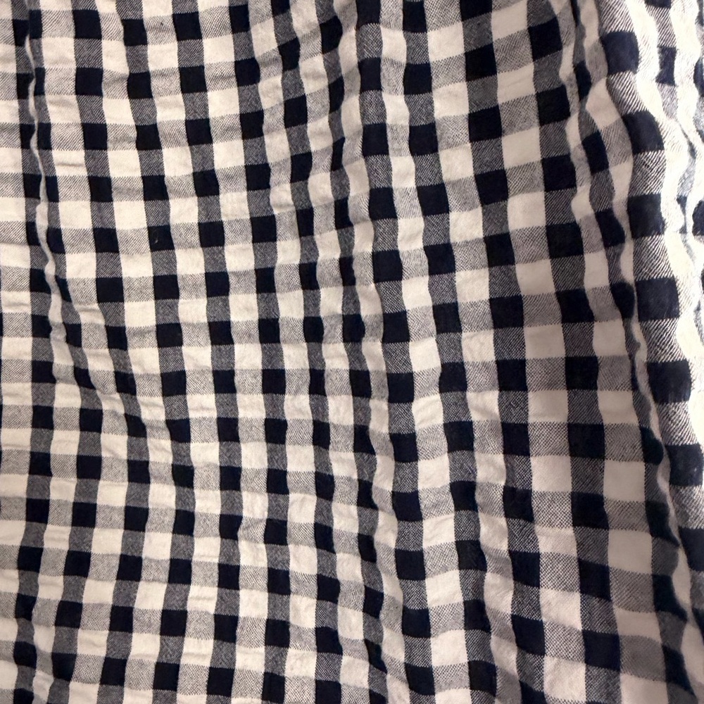J. Crew Blue and White Checkered Blouse - Picture 7 of 9